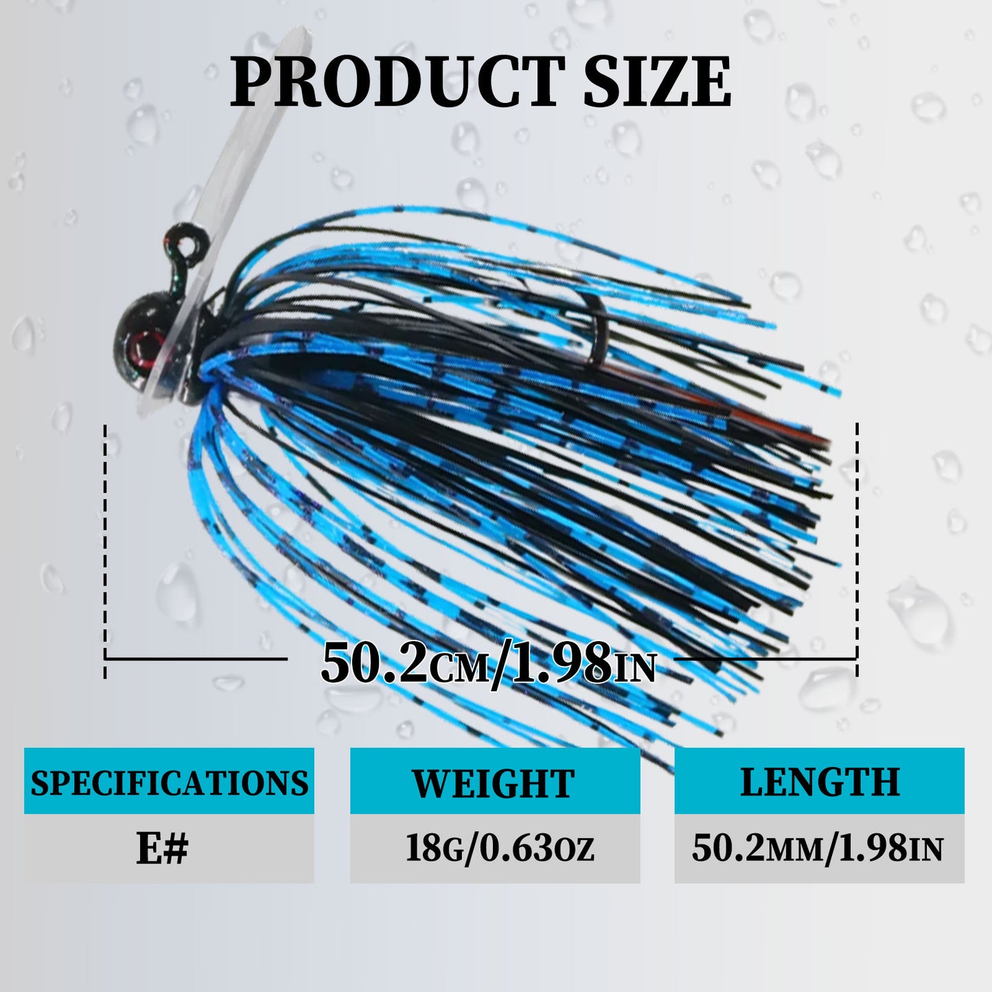 Chatterbait Jig Lure Rubber Jig Lure with PVC Blade