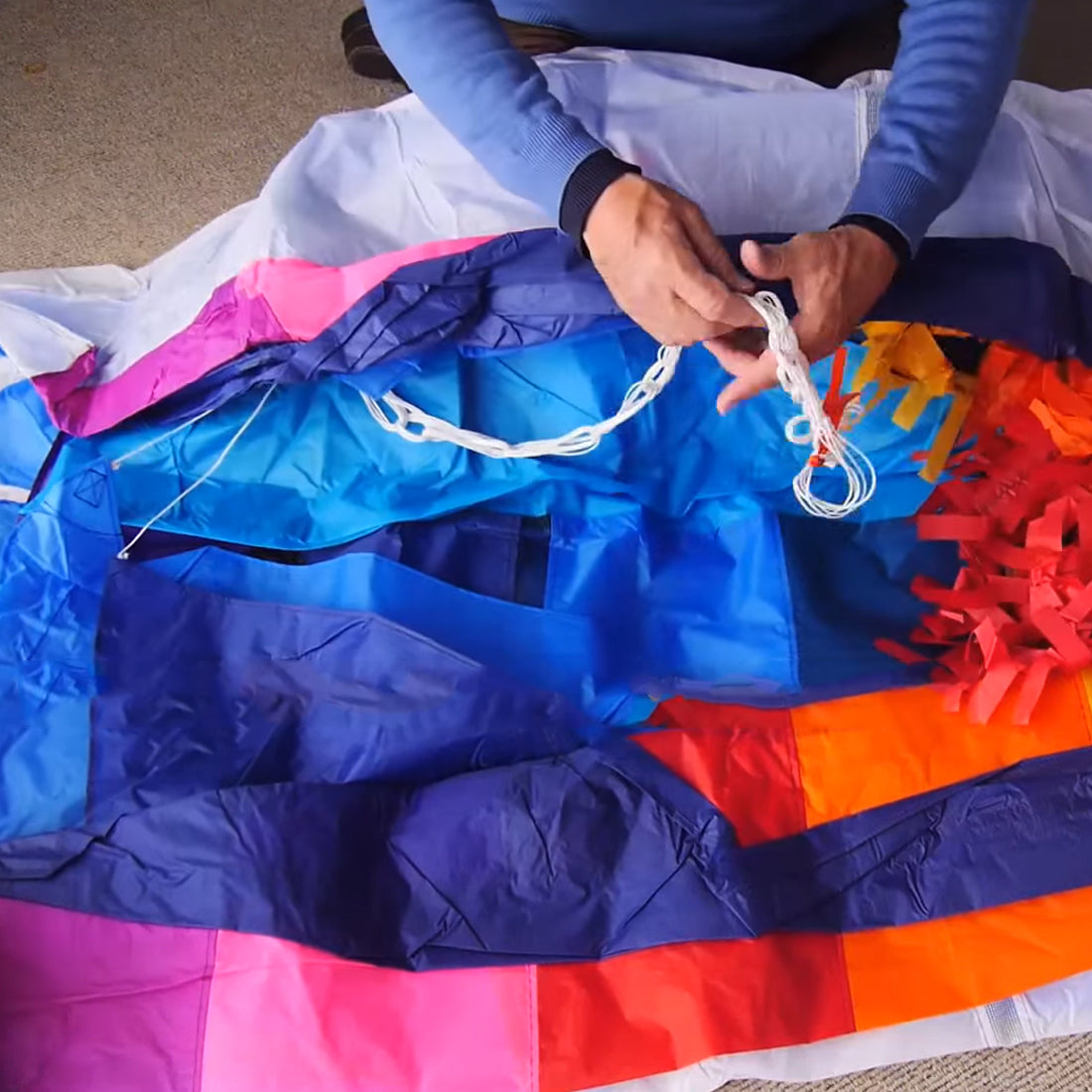 9KM 6㎡~12㎡ UltraFoil Pilot Kite Lifter Line Laundry Without Tails