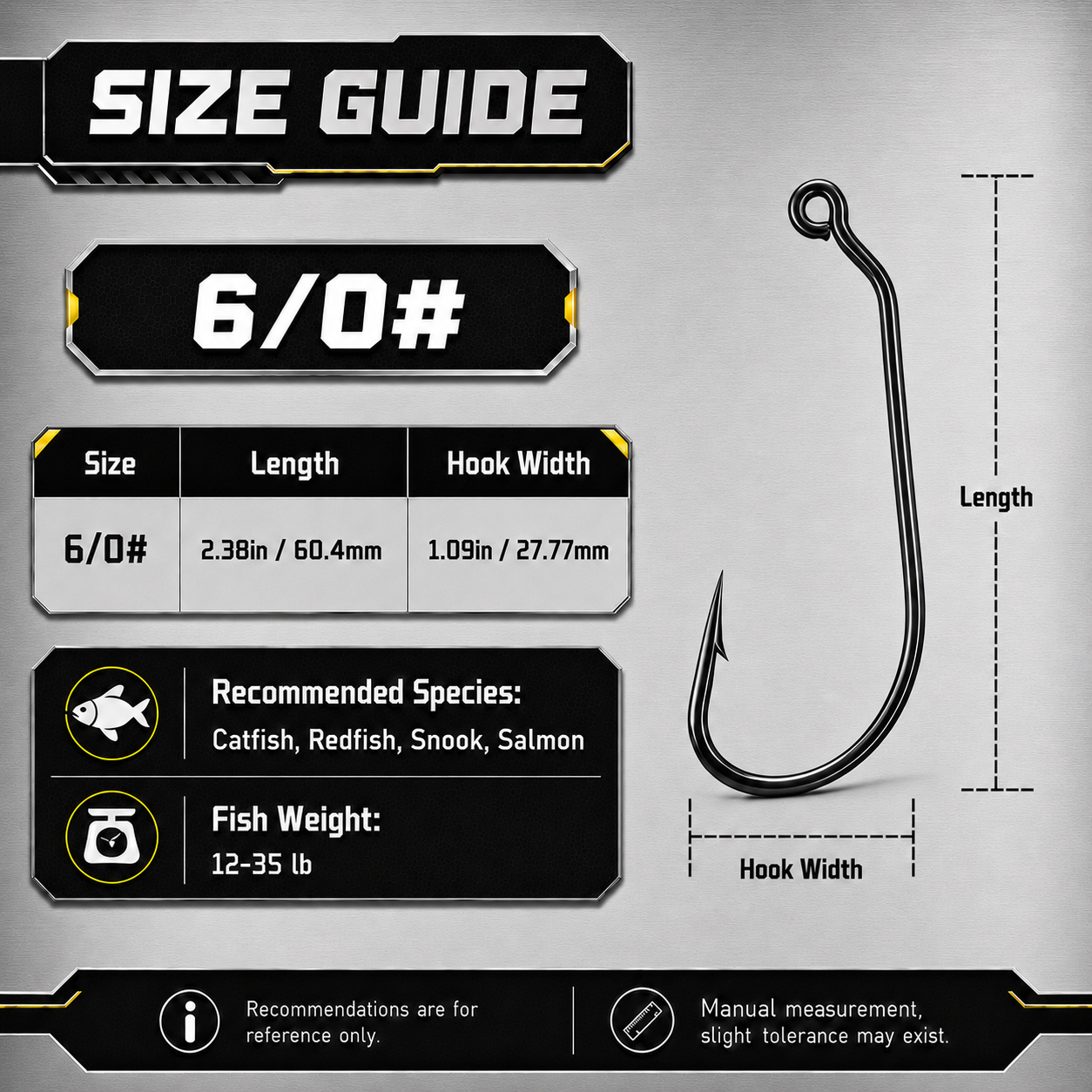 Heavy Duty Worm Hook 25-100pcs EWG Hook for Bass Fishing Soft Worm Plastic Lure Hook