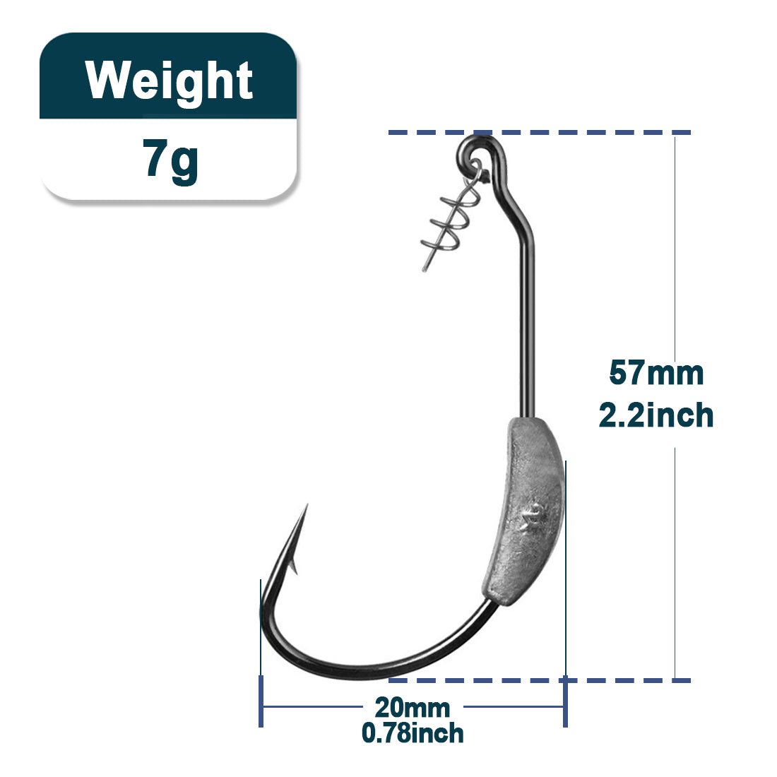 Ewg Hook Weighted with Screw