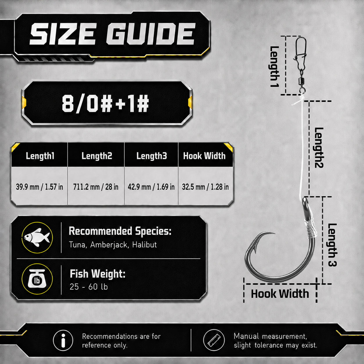 9KM Pre-Tied Inline Circle Hook 5-10pcs 4X Strong Non-Offset Fishing Hook with Leader Line for Surf Rig Saltwater
