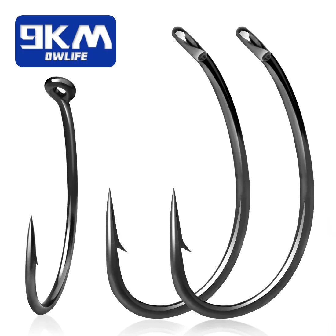 barb fishing hooks 9KM Carp Fishing Hooks 50~200Pcs Barb Carp Hooks Trout Circle Hooks Fl