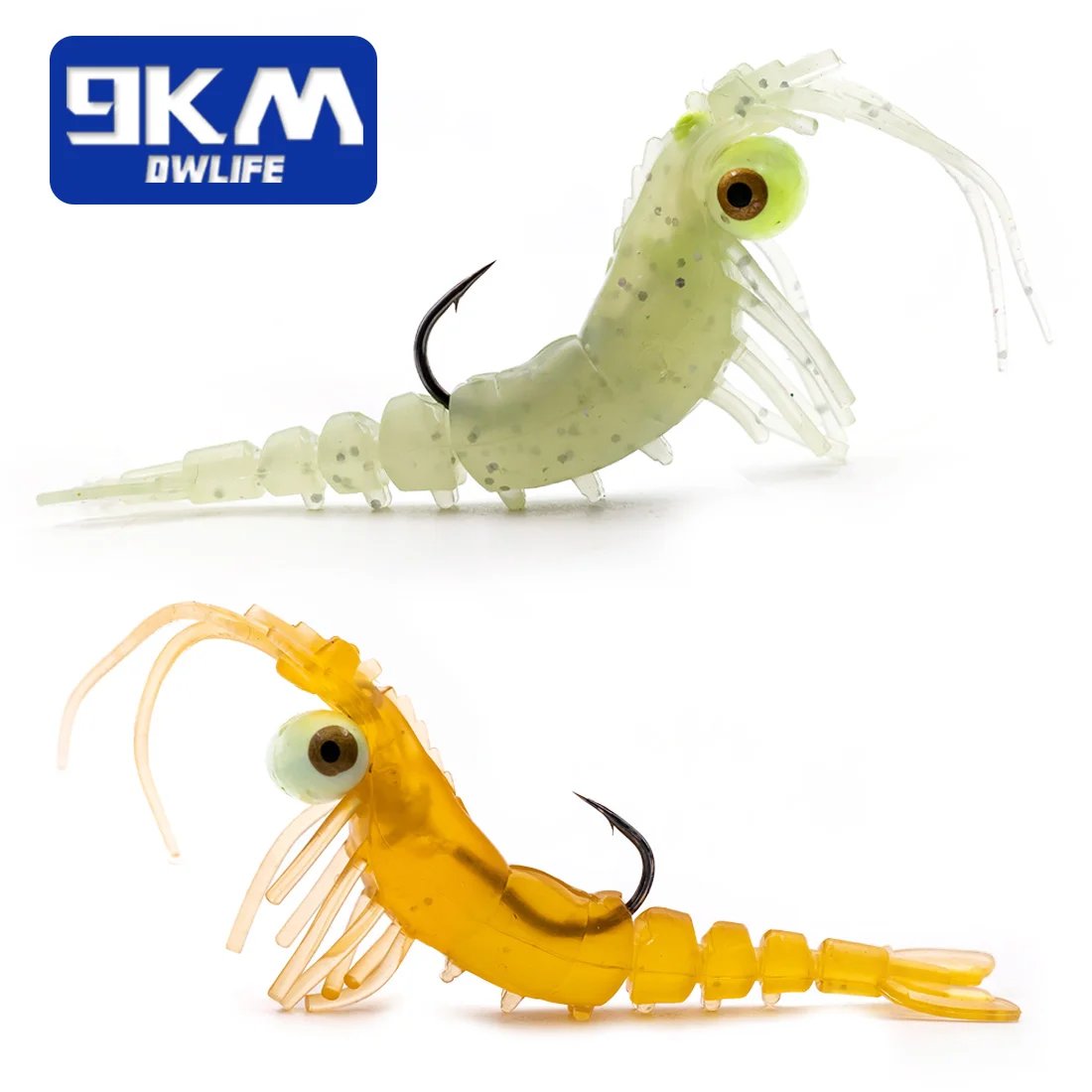 9KM Soft Shrimp Lures 7~8.5g Bass Lures Saltwater Shrimp Bait Swimbait 9KM Soft Shrimp Lures 7~8.5g Bass Lures Saltwater Shrimp Bait Swimbait