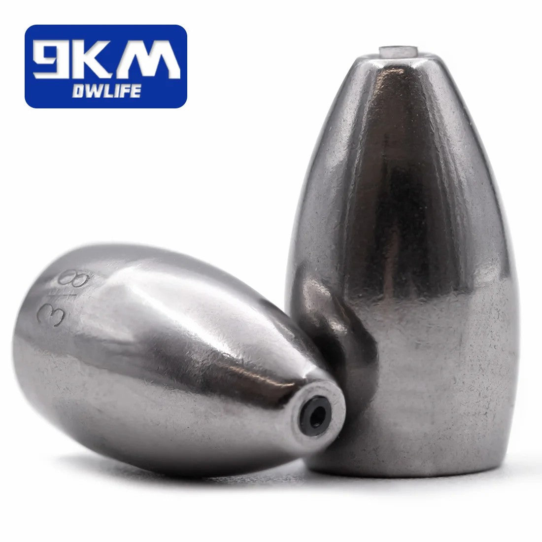 9KM Bullet Weights Fishing Sinkers Fishing Weight for Texas Ri