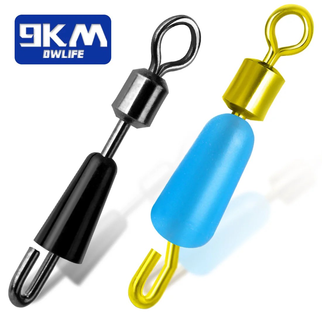 carp fishing hook links Carp Fishing Quick Change Swivels 15~30Pcs Fishing Line Connector Quic