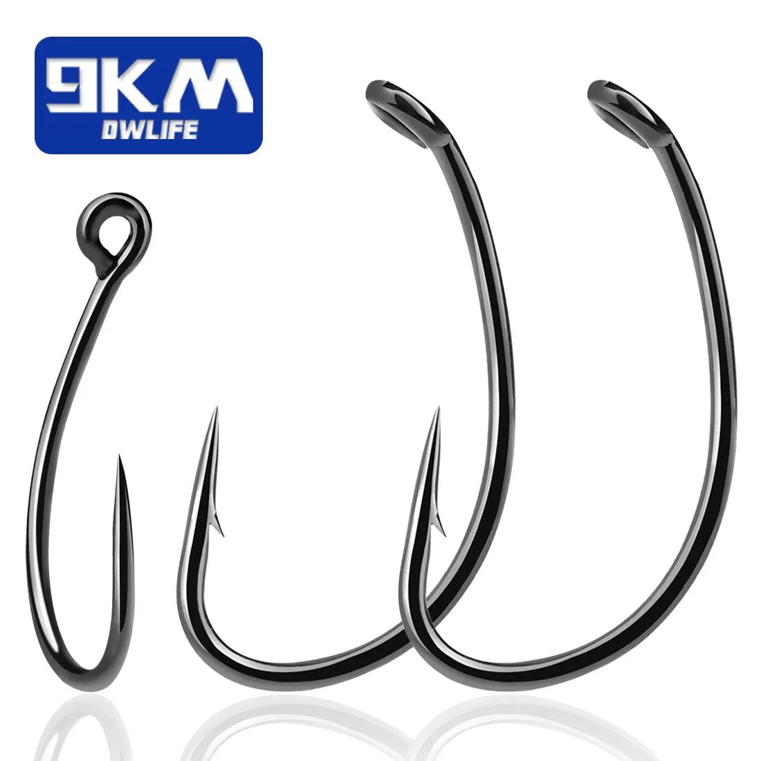barbed fishing hooks Carp Hooks 50~200Pcs High Carbon Steel Barbed Fishing Hook Wide Gap Cu