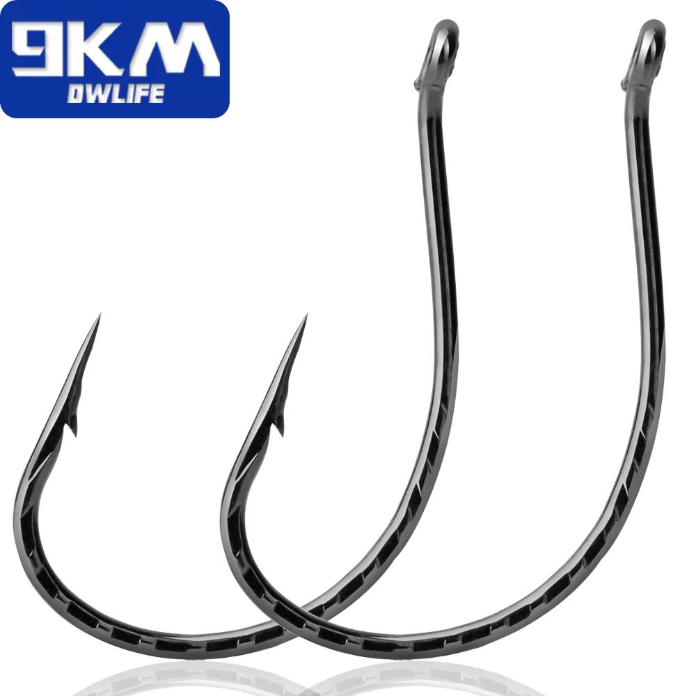Drop Shot Hook Bass Fishing Hooks 50~200Pcs Drop Shot Rig Worm Hook Hi – 9km-dwlife