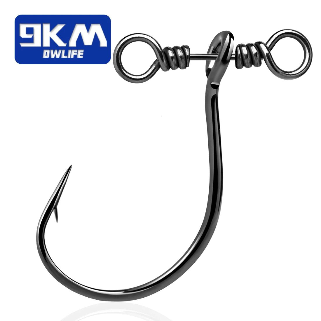 dws fishing hooks 9KM Live Bait Saltwater Hooks 25~100Pcs Eyeless Fishing 9km-dwlife The stainless steel hook can be rigged directly in the wire underneath your lure Frog Factory Double Take Hook