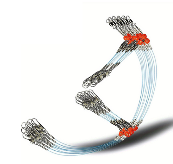 Hook Connectors 3 Way Swivel Fishing Rig Set