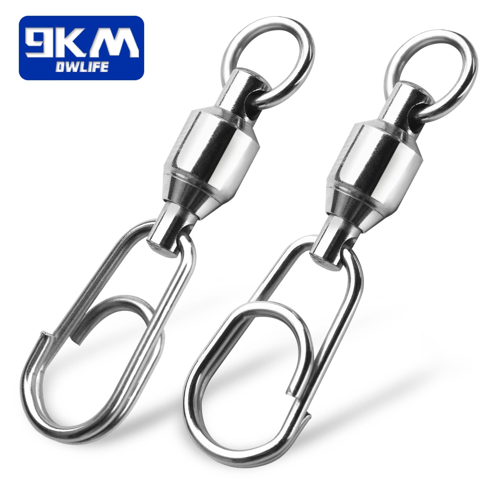 clasp for fishing lures Fishing Connector Rolling Swivel Snap Stainless Steel Fishing Swivels – 9km-dwlife