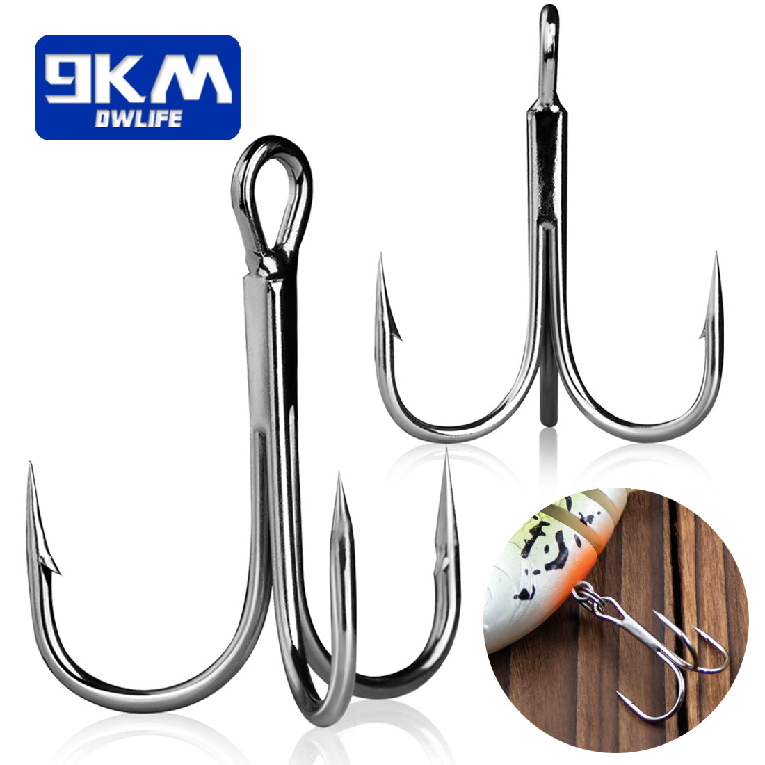 Fishing Treble Hooks 25~50Pcs Brabed Sharp Triple Sea Fishing Hooks Ha Fishing Treble Hooks 25~50Pcs Brabed Sharp Triple Sea Fishing Hooks Ha