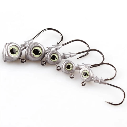 Jig Head Hook with Eyes Luminous 3.5g~10g