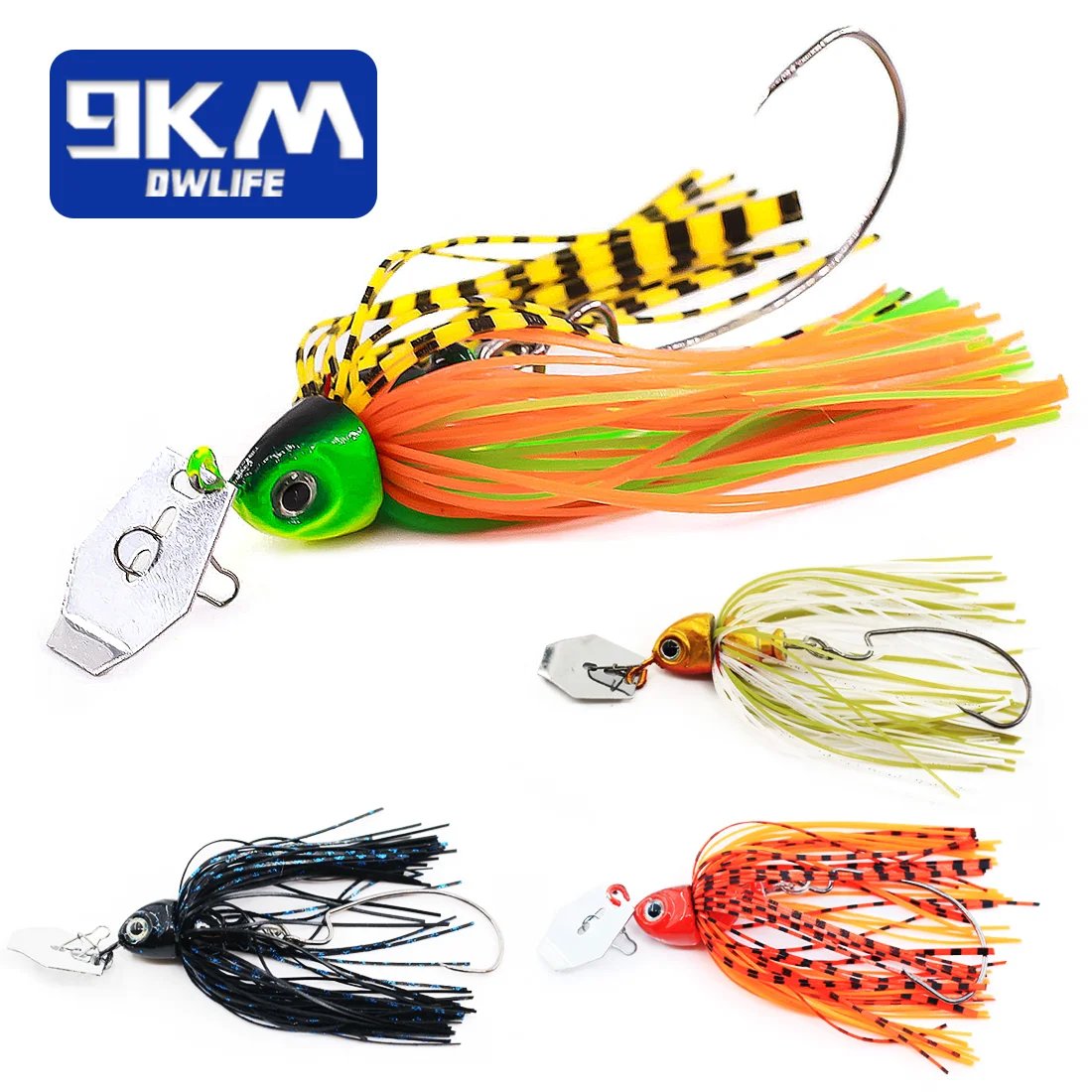 bass lure buzzbait Fishing Bladed Jig Head Lures Bass Spinner Baits Topwater Jigs Buzzbai