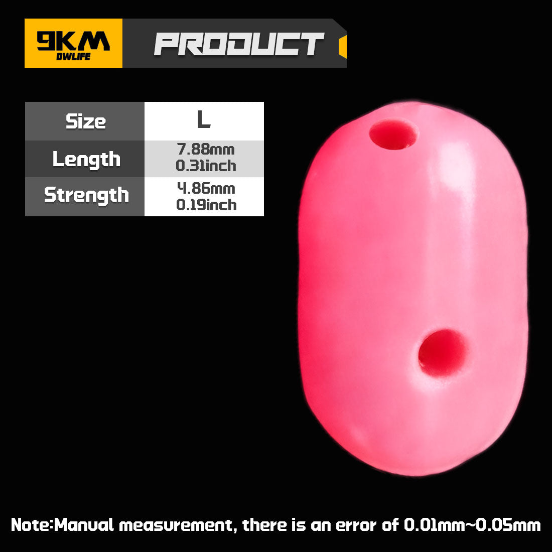 Fishing Bead 50-200pcs Double Cross Hole Beads Fishing Bait Stopper Beads