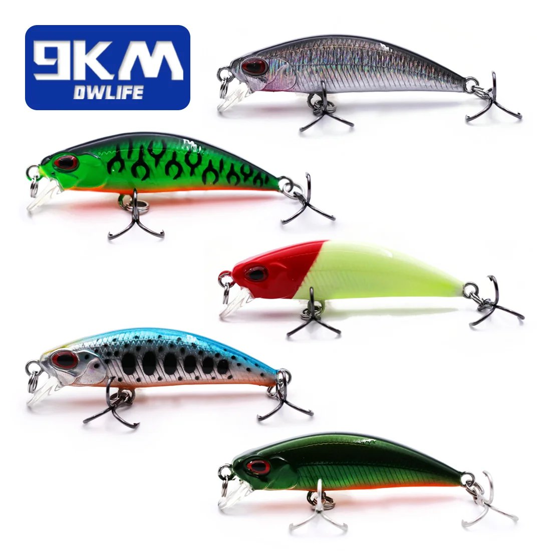 bass fishing minnow lure Mini Sinking Minnow Fishing Lures 6.5cm 3.9g Hard Bait Jerkbait Wobble