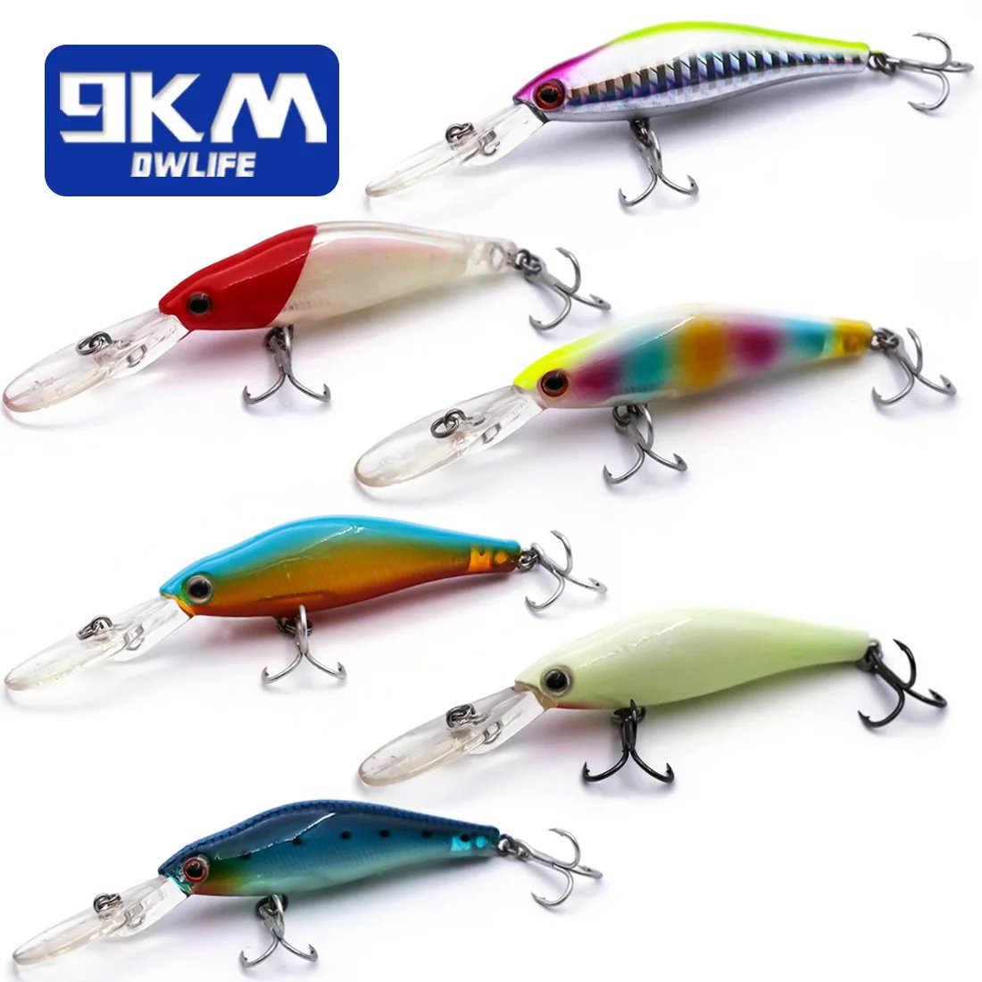 bass fishing minnow lure Minnow Lures 9cm 7.3g Diving Jerkbait Hard Bait Fishing Lure Bass Fish