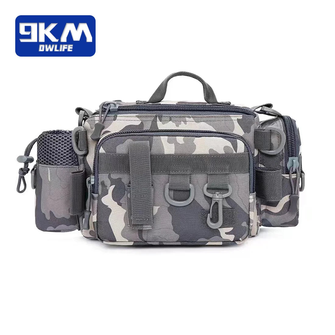 Fishing Backpack Resistant Fishing Storage Tackle Backpack Nylon Chest Pack Fishing Bag Outdoor Travel Hiking Camping Trekking