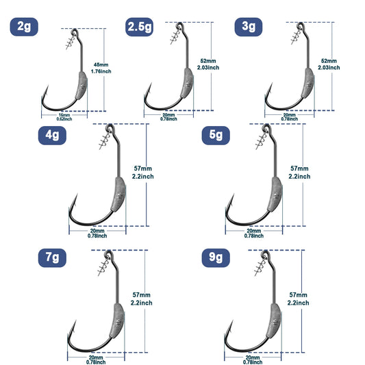 Ewg Hook Weighted with Screw