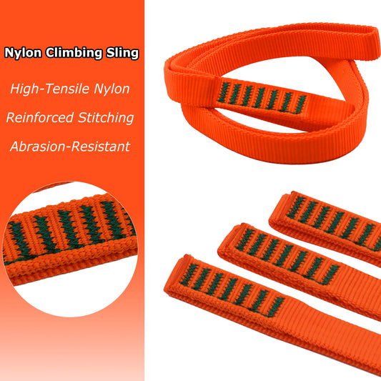 Climbing Sling 1-3pcs 16mm Nylon Webbing 22kN