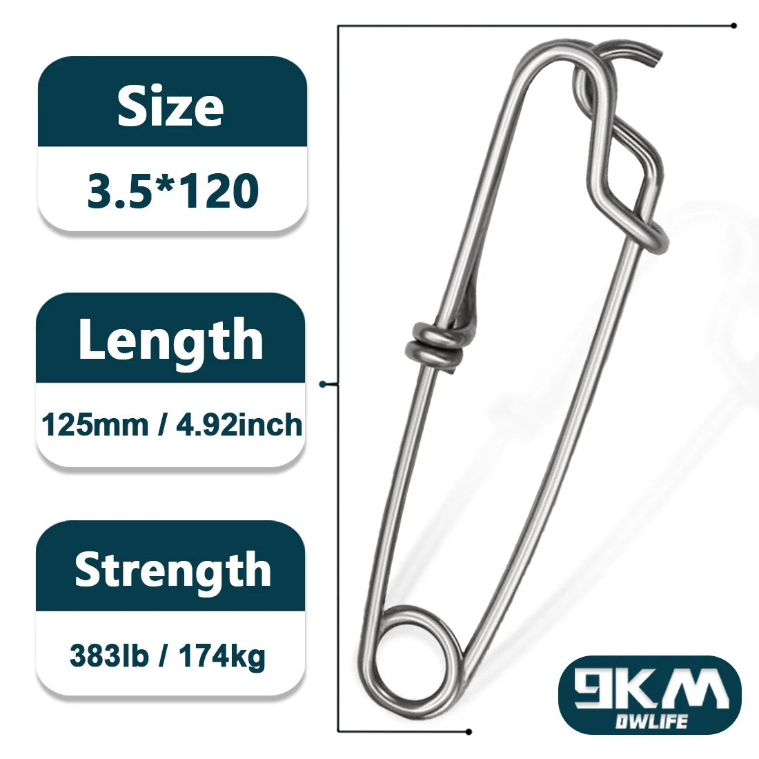 Fishing Clips Longline Fishing Snap Stainless Steel Branch Hanger Floatline Tuna Clips High Strength Fishing Tackle Connector