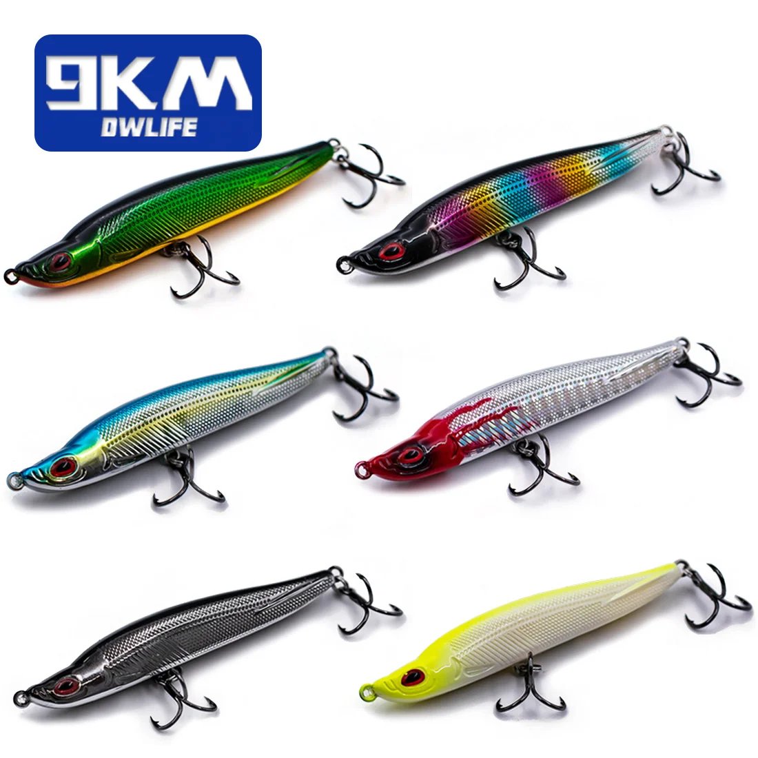 fish hooks and lures slow sinking Slow Sinking Pencil Lures 11~17g Sea Fishing Lure Hard Bait for Bass W