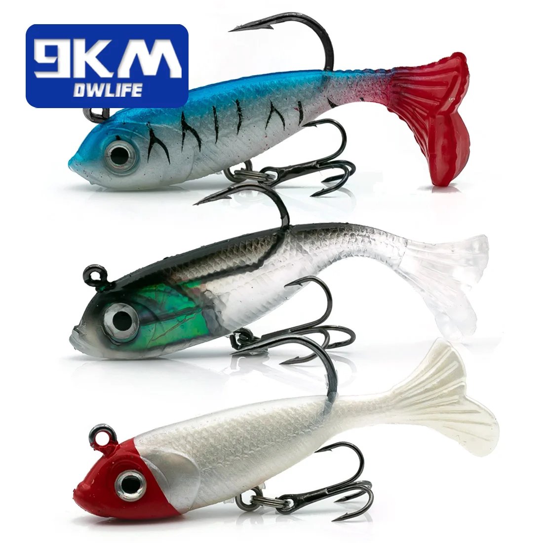 Soft Fishing Lures Jig Head Swim Lure Paddle Tail Swimbaits Bass Fishi – 9km-dwlife Soft Fishing Lures Jig Head Swim Lure Paddle Tail Swimbaits Bass Fishi – 9km-dwlife