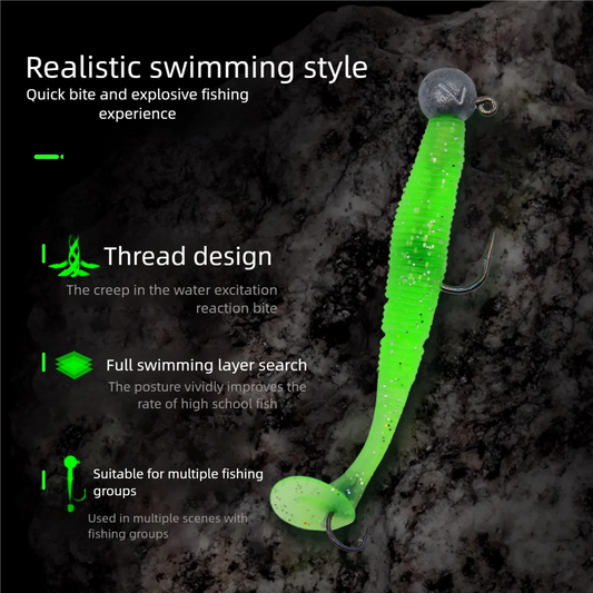 Softbait Lure with Jig Head