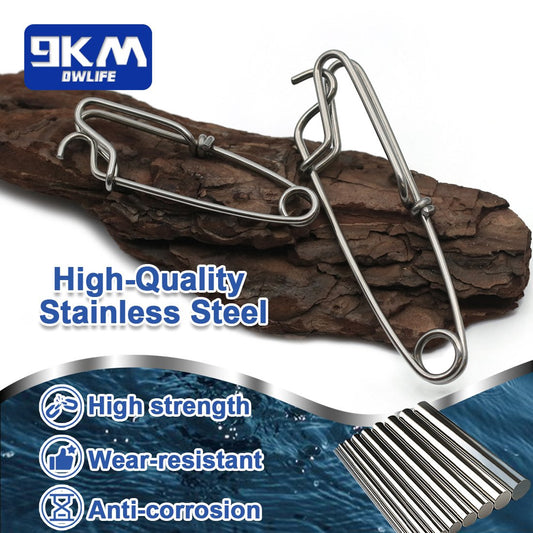Fishing Clips Longline Fishing Snap Stainless Steel Branch Hanger Floatline Tuna Clips High Strength Fishing Tackle Connector