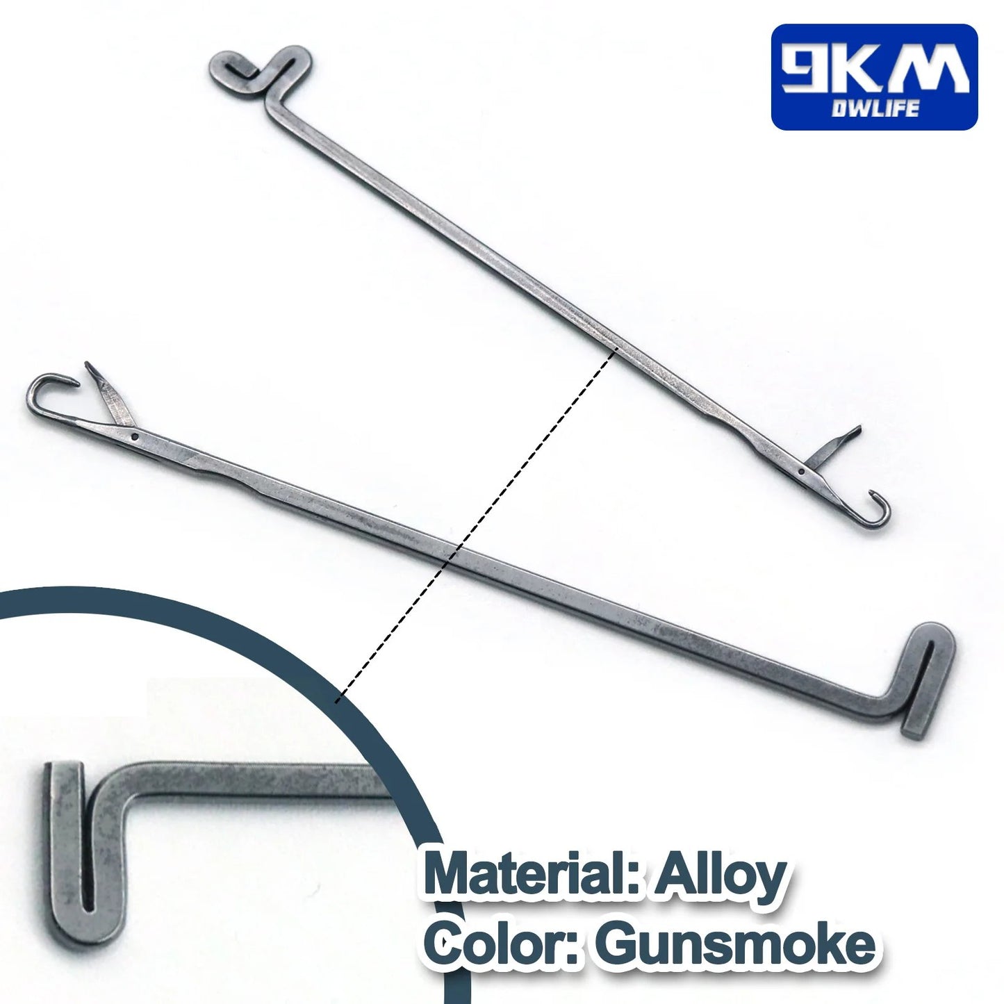 7Pcs Reverse Latch Needle Fishing Assist Cord Fishing Rigging Needle Fishing Accessories Ring Splicing Jigging Setup Wig Weaving