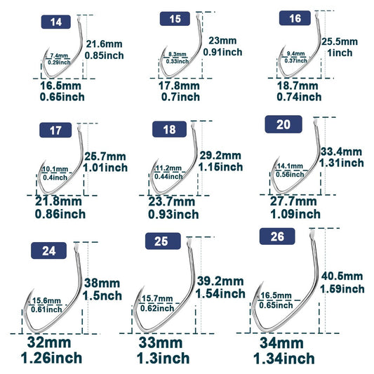 Bass Fishing Hooks Baitholder Fishing Hooks 50~200Pcs