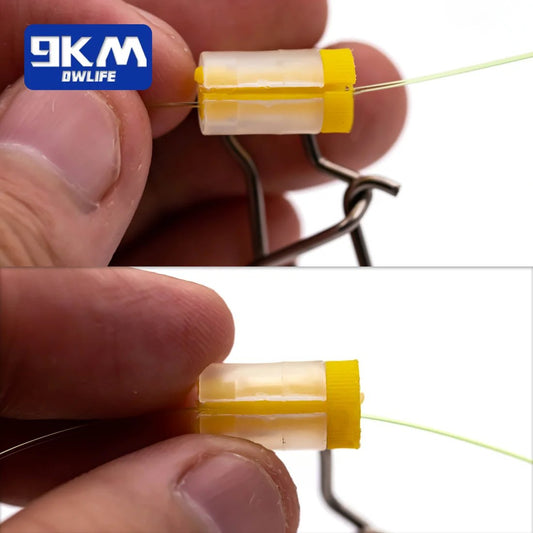 Fishing Line Sinker Slides 25~100Pcs Fishing Snaps Stainless