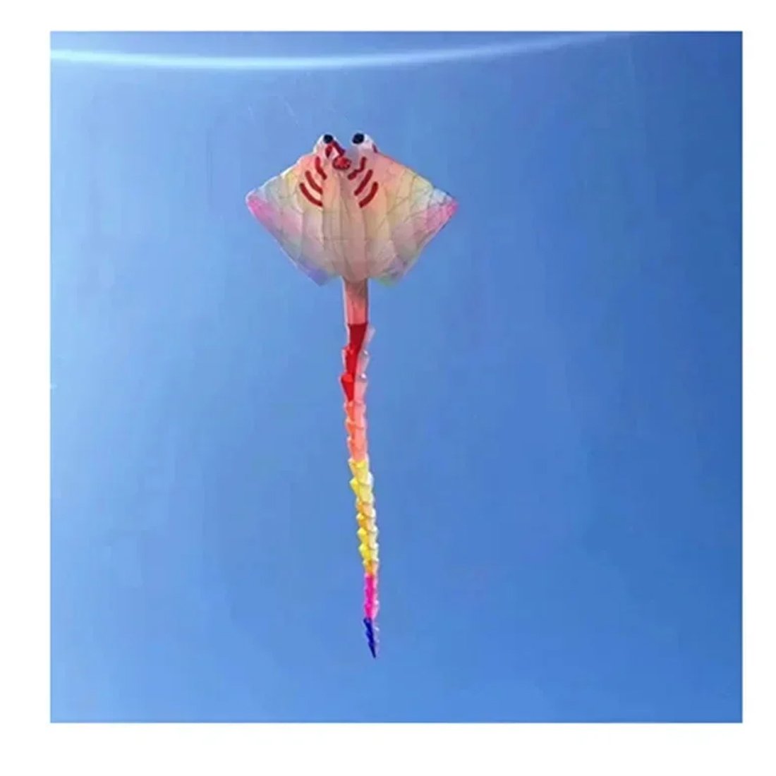 9KM 8m Ray Kite Line Laundry Pendant Soft Inflatable Show Kite for Kite Festival 30D Ripstop Nylon Fabric