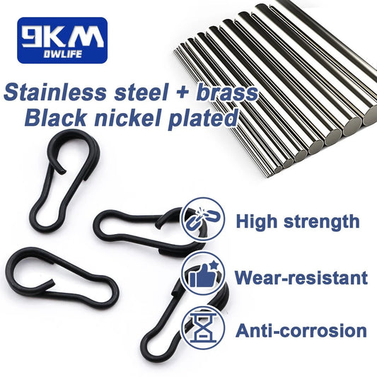 9KM Quick Change Clips Carp Fishing Snap 30~60Pcs Duo Lock Snap