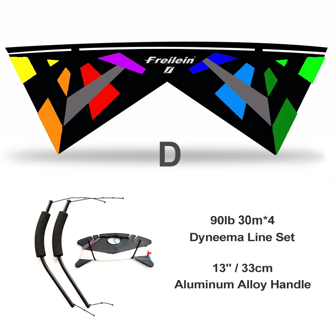 Freilein 2.38m Quad Line Stunt Kite Windrider IV