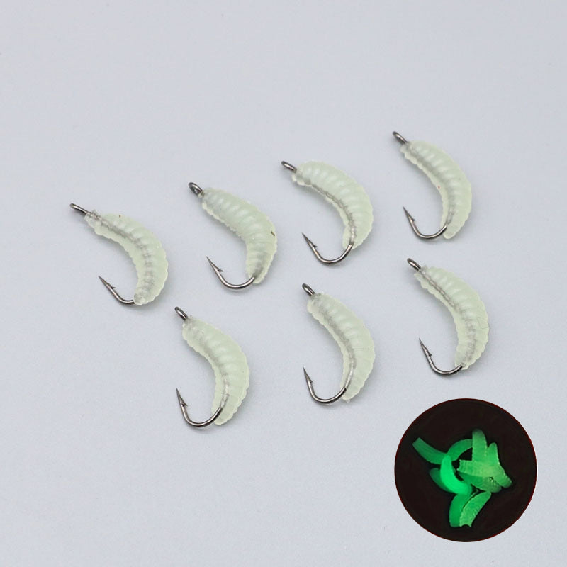 Soft Maggot Baits Fake Bread Worms Fishing Lure