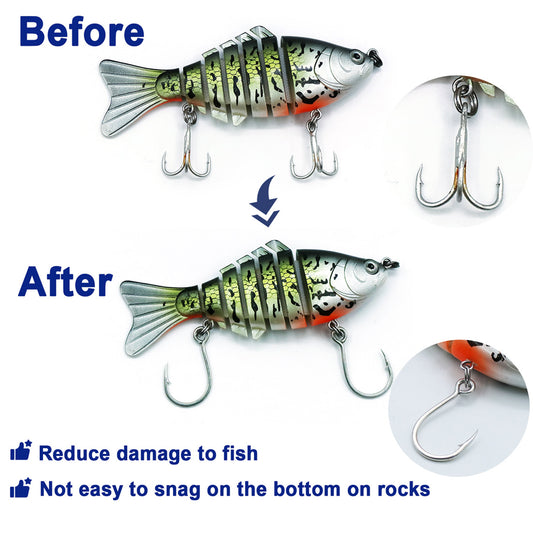 9KM Fishing Hooks 25Pcs Jig Hook Inline Carp Fishing Jigging Hook