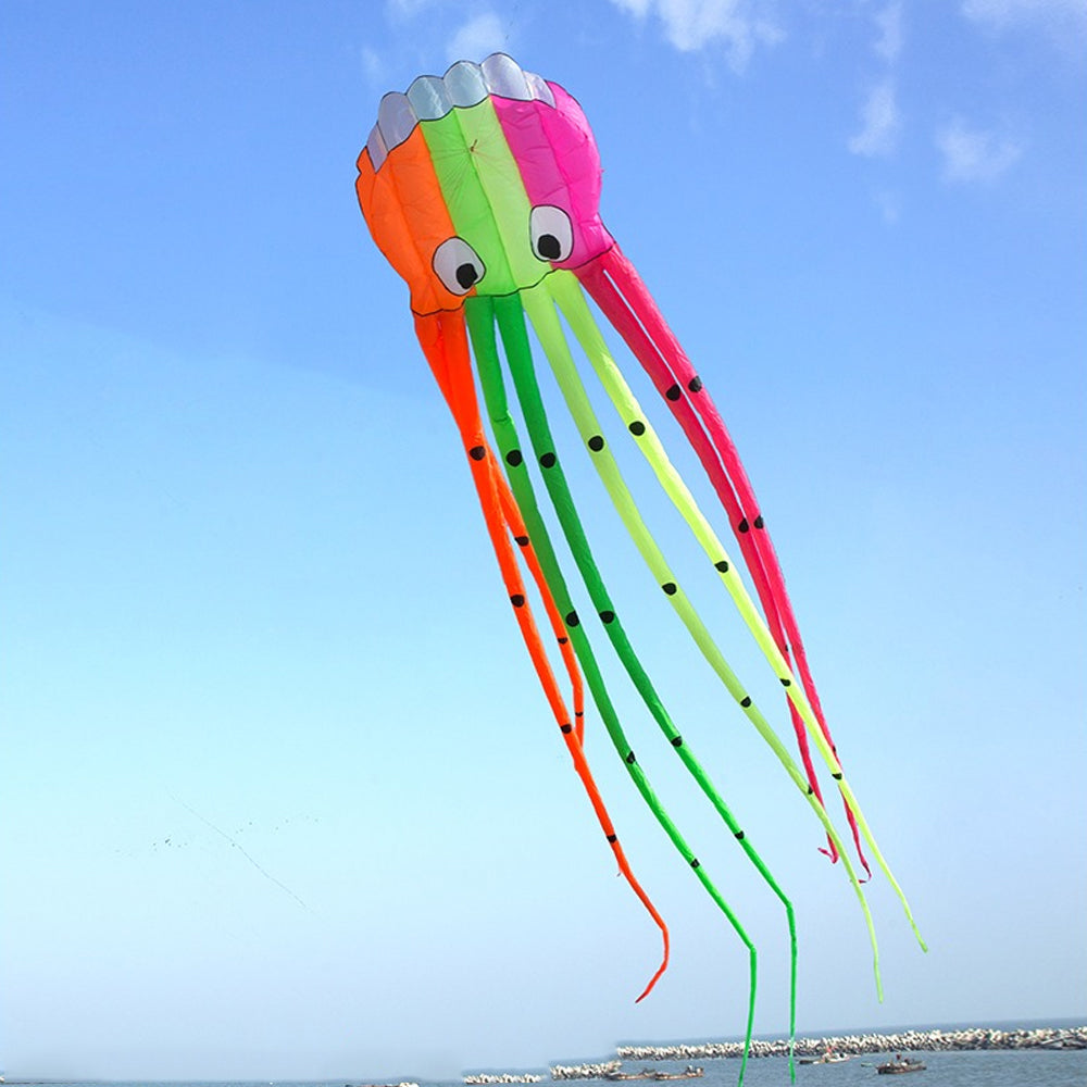 9KM 8m 13color Big Octopus Kite