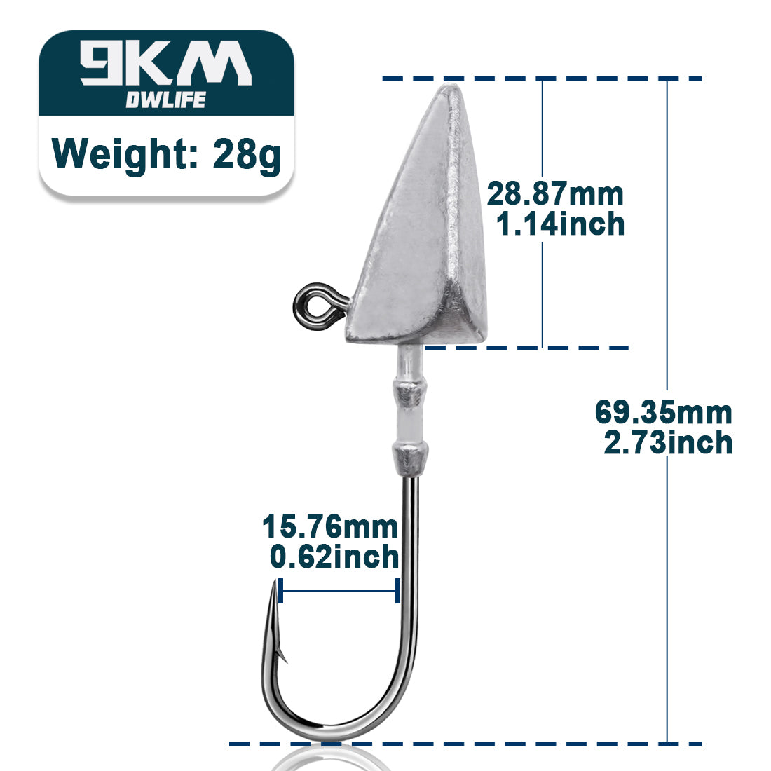 Triangle Head Hooks Barb Fishing Jig Hooks