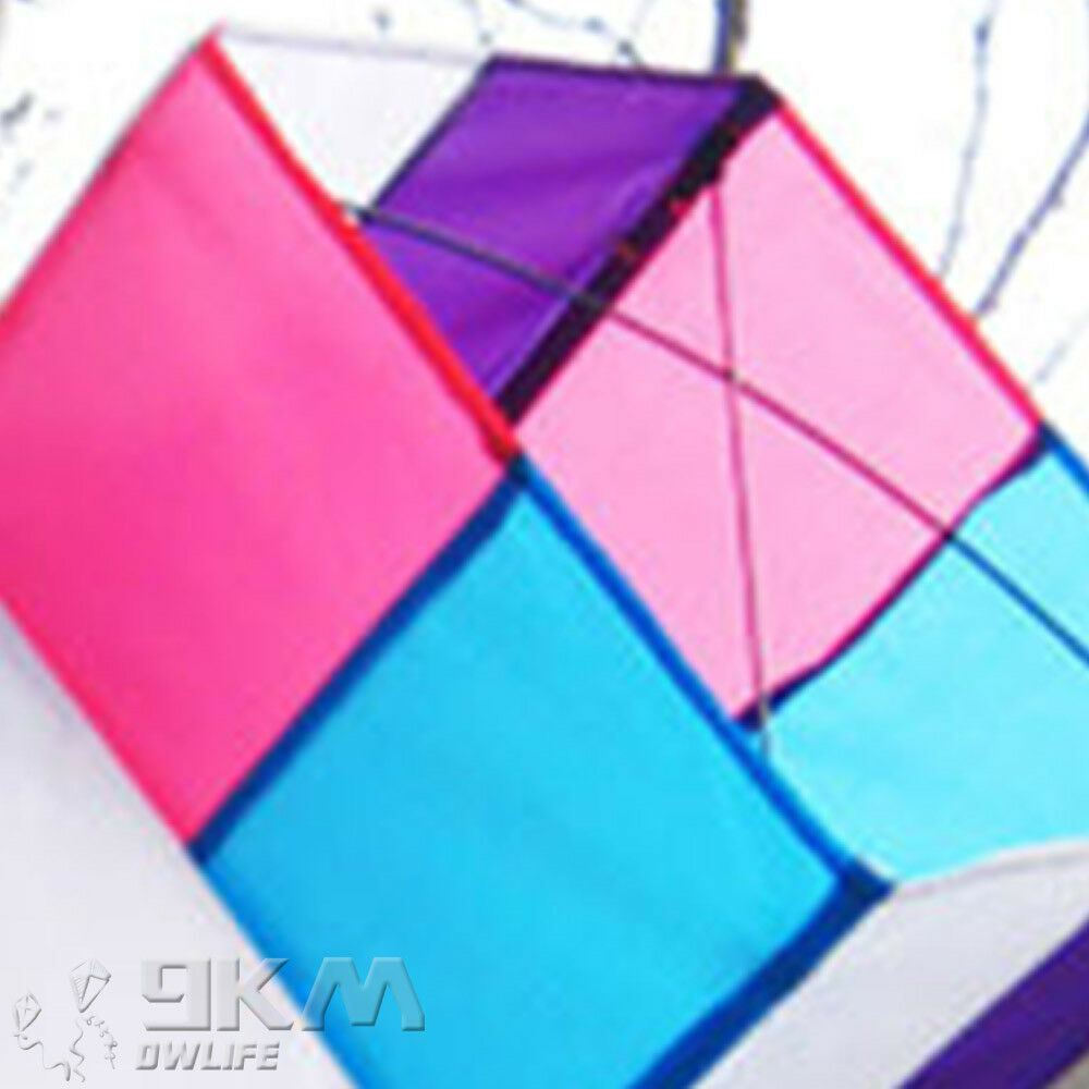 34 3D Box Single Line Kite For Beginners Kids