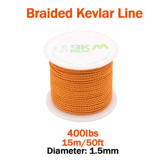 400lb-2000lb Orange Kevlar Line(Small Roll)