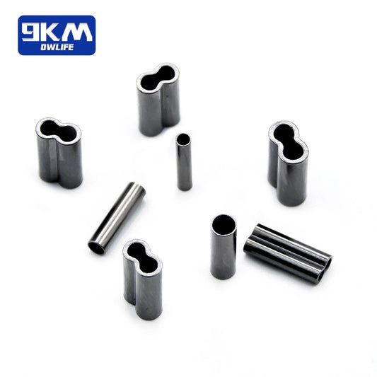 50~200Pcs Fishing Wire Tube Brass Fishing Single Double Barrel Crimping