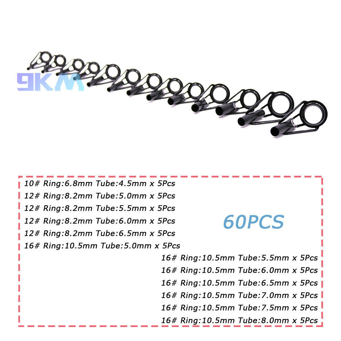 Stainless Steel Fishing Rod Guides Tips Top Casting