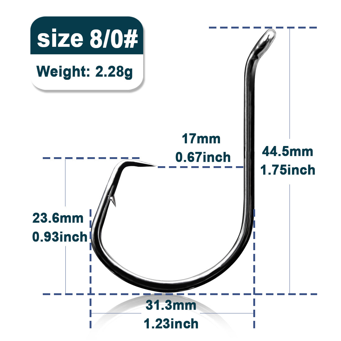 9KM Circle Fishing Hooks 25~50Pcs Offset Carp Fishing Live Bait Barbed Hooks Catfish Bass Octopus Fishing Hooks Tackle Saltwater