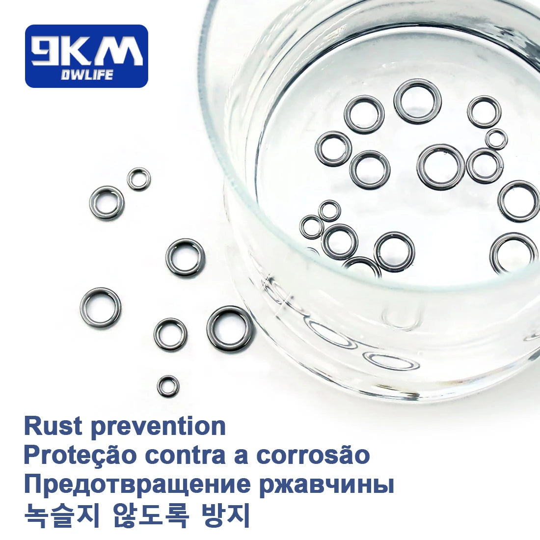 Fishing Solid Ring 20~100Pcs Fishing Lure Connectors Stainless Steel Snap Fishing Accessories Solid Ring Saltwater Tackle Chrome