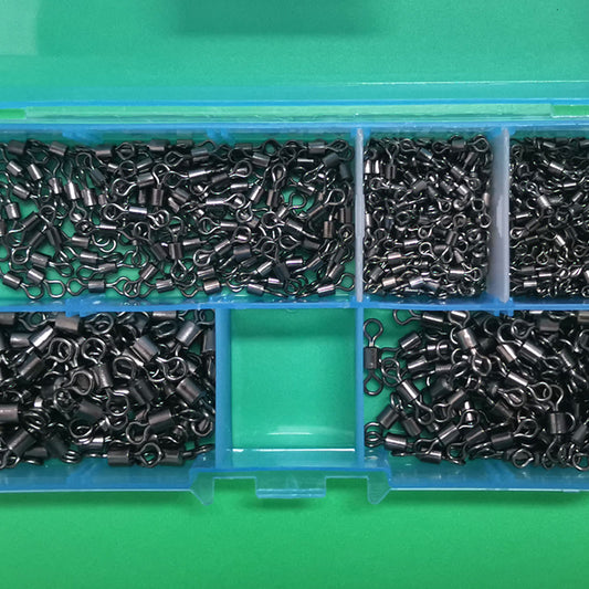 Fishing Barrel Bearing Rolling Swivel Solid Ring Connector