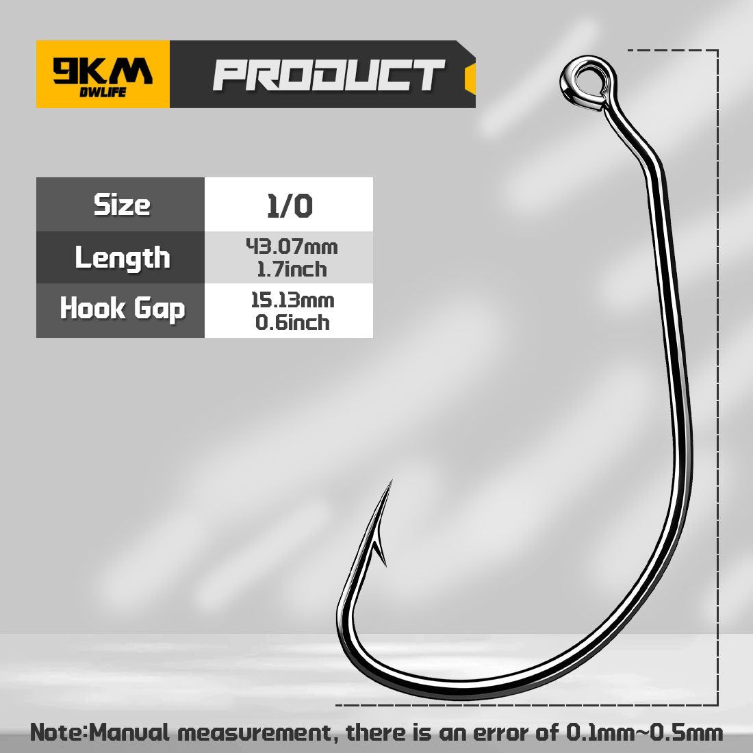 Wacky Jig Hook 25-100pcs EWG Worm Hook Texas Rig Hook