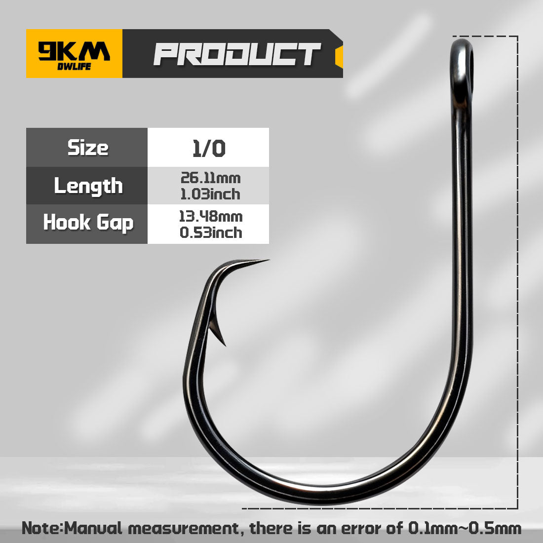 Inline Circle Hook 25-100pcs 3X Strong Sharp Barbed Fishing Hook