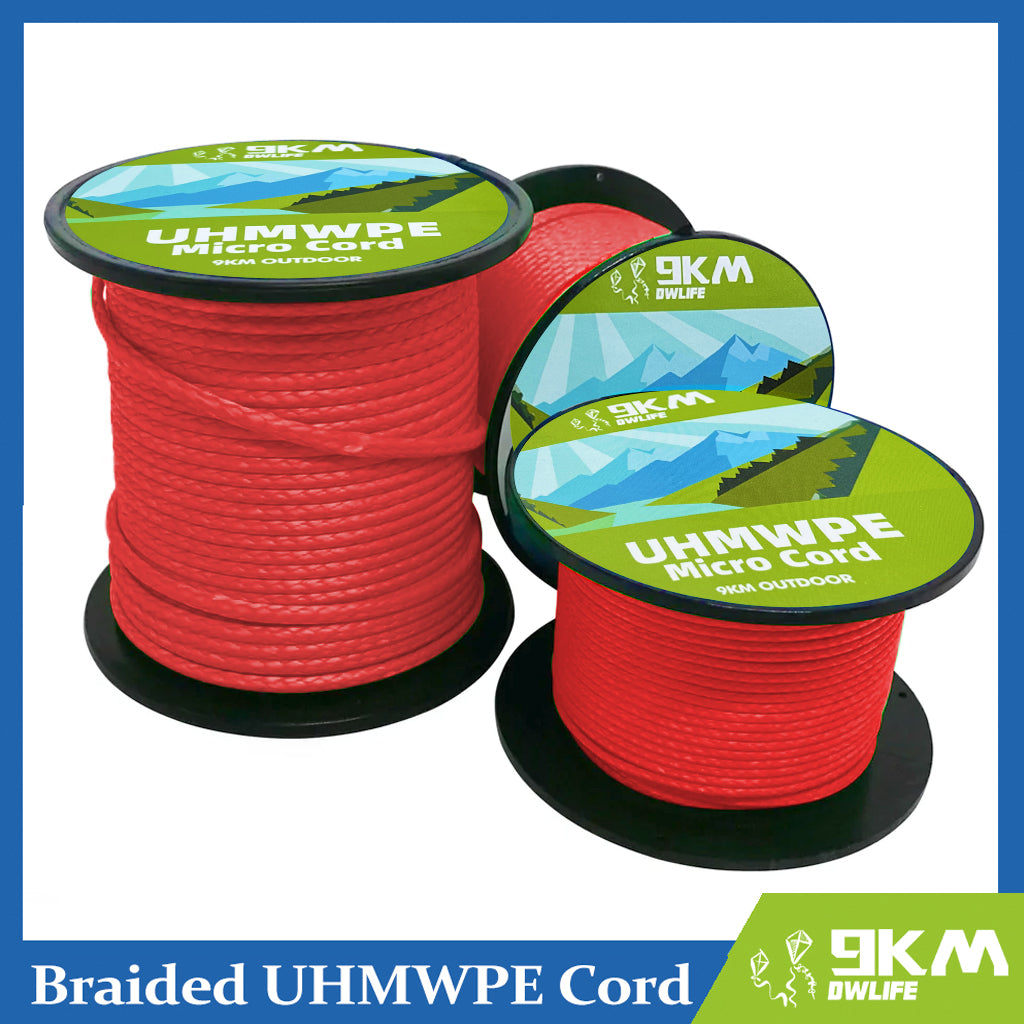 1.0~1.6mm UHMWPE Cord Hollow Braided Abrasion Resistance Spliceable 