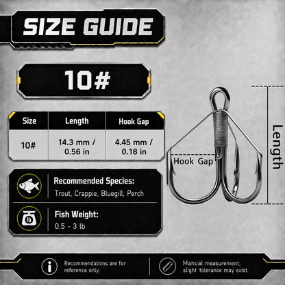 9KM Weedless Treble Hook 8pcs-24pcs Replacement Hooks for Baits Triple Hook with Weedless Wire Guard
