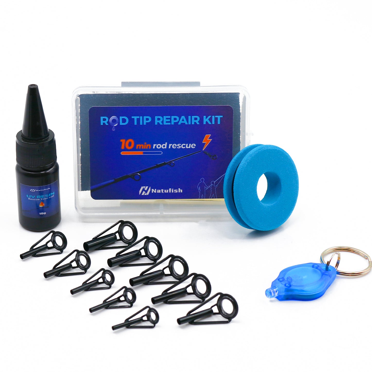 10pcs Fishing Rod Tips Repair Kit